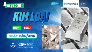 Nhận định thị trường kim loại ngày 15/07/2026 – Kim loại quý phục hồi sau CPI Mỹ, bạc tiếp tục dẫn dắt dòng tiền, đồng COMEX tích lũy.