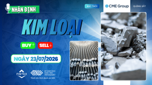 Nhận định thị trường kim loại ngày 23/07/2026 – Bạc hướng tới 60 USD/ounce, đồng COMEX và bạch kim duy trì xu hướng tích cực.