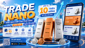 Trade Bạc Nano, Đồng Nano và Bạch Kim Nano trên ứng dụng Fintex Invest