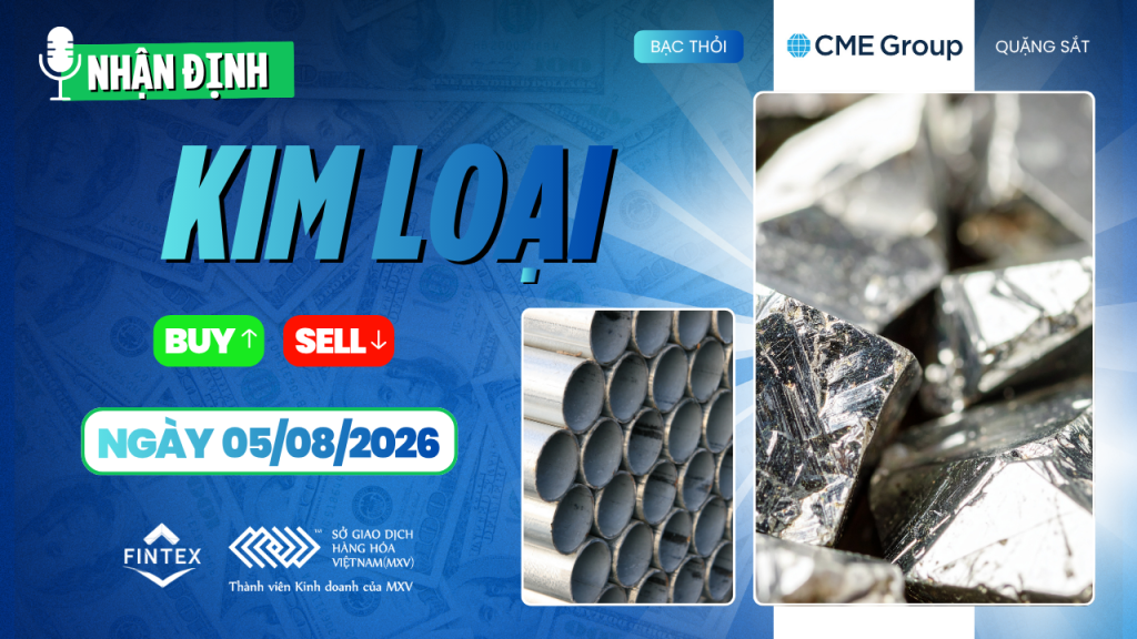 Nhận định thị trường kim loại ngày 05/08/2026: Đồng, Bạc, Bạch kim và Quặng sắt