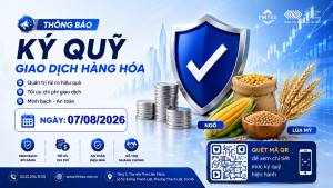 MXV cập nhật mức ký quỹ giao dịch hàng hóa từ ngày 07/08/2026
