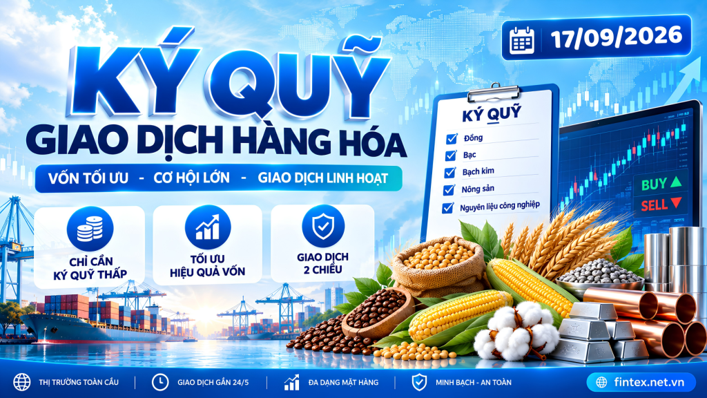MXV cập nhật mức ký quỹ giao dịch hàng hóa 17/09/2026
