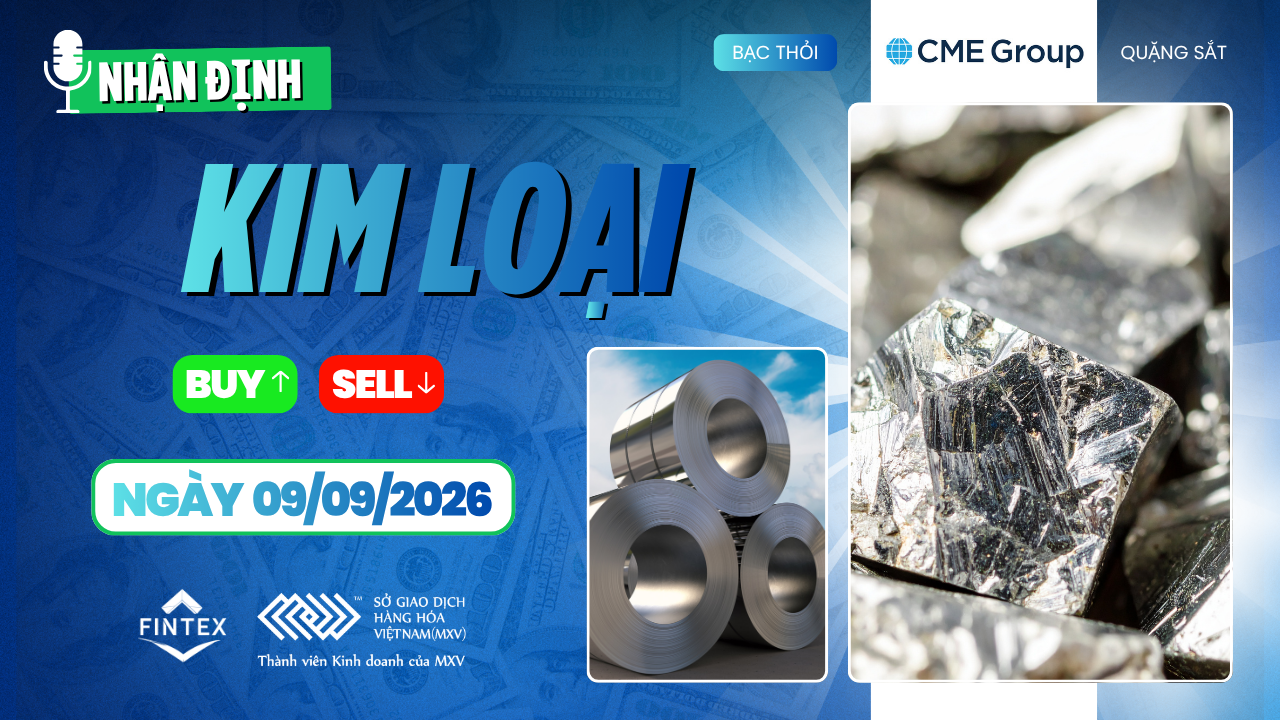 Nhận định thị trường kim loại ngày 09/09/2026