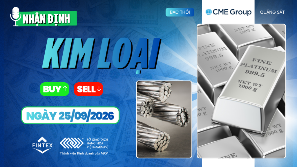 Nhận định thị trường kim loại ngày 25/09/2026