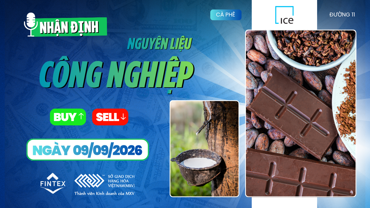 Nhận định thị trường nguyên liệu công nghiệp 09/09/2026