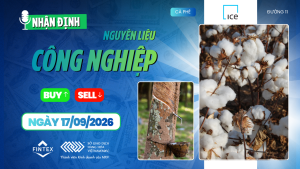Nhận định thị trường nguyên liệu công nghiệp 17/09/2026