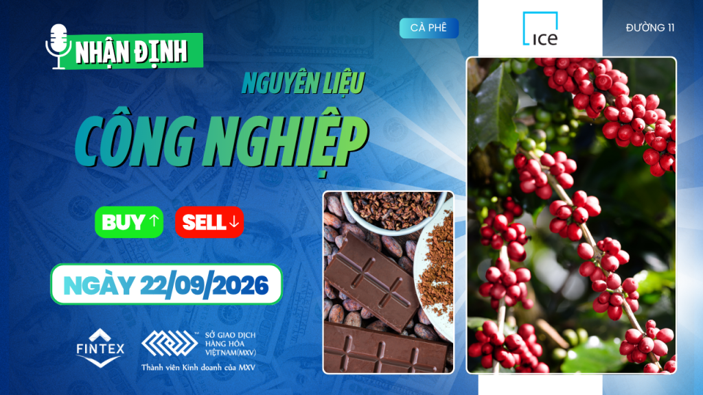Nhận định thị trường nguyên liệu công nghiệp 22/09/2026