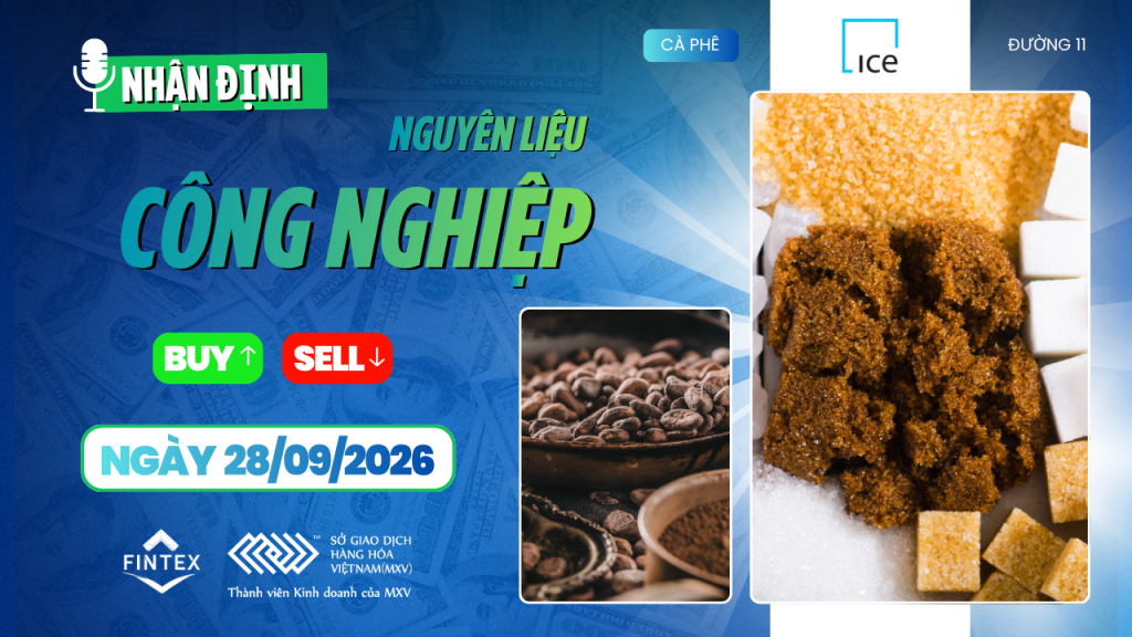 Nhận định thị trường nguyên liệu công nghiệp ngày 28/09/2026