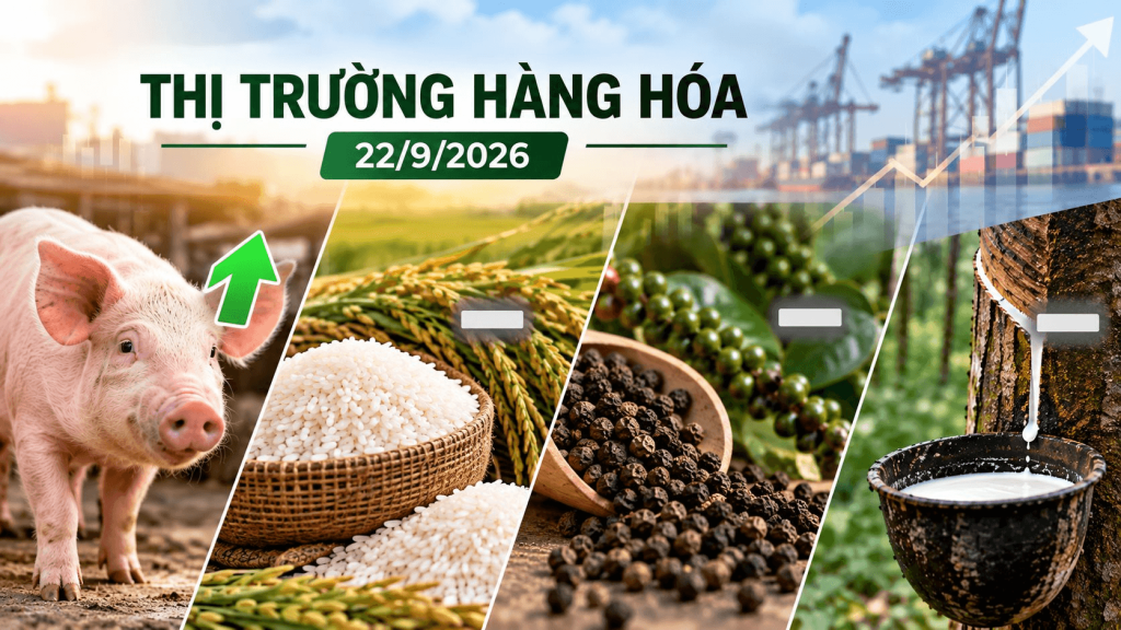 Thị trường hàng hóa ngày 22/09/2026