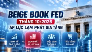 Beige Book Fed tháng 10/2026 và áp lực lạm phát tại Mỹ