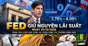 Fed giữ nguyên lãi suất 3,75%–4,00% sau cuộc họp FOMC tháng 10/2026