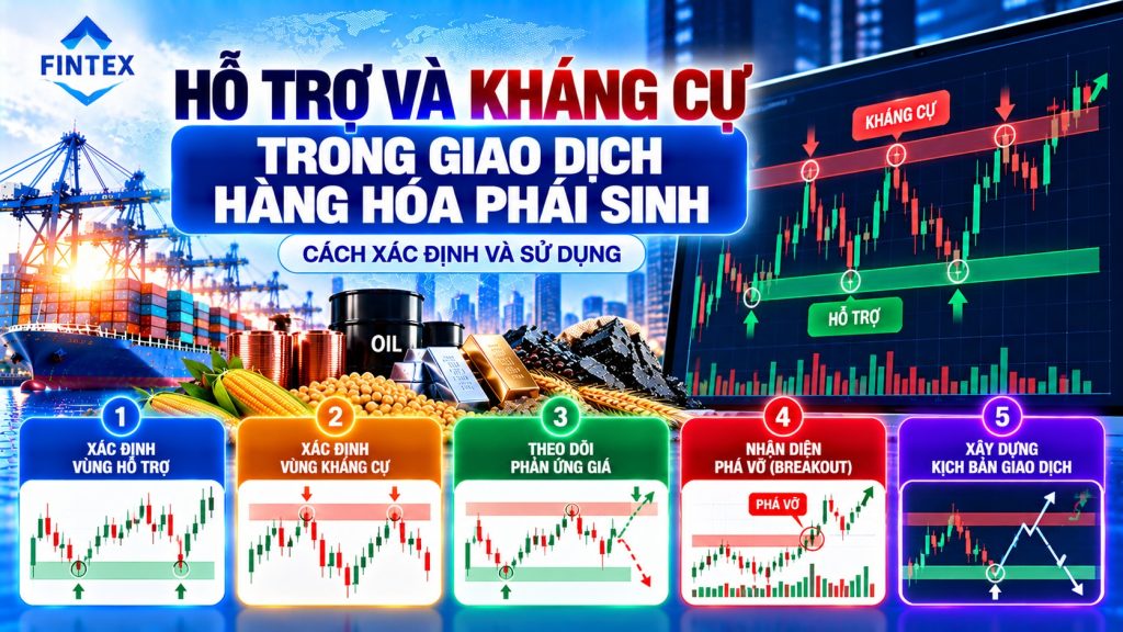 Hỗ trợ và kháng cự trong giao dịch hàng hóa phái sinh