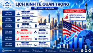 Lịch kinh tế tuần 19/10 đến 24/10/2026 với PMI Mỹ và các báo cáo tồn kho năng lượng.
