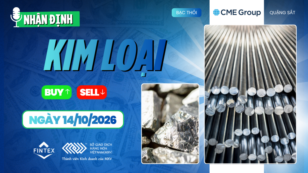 Nhận định thị trường kim loại ngày 14/10/2026 với diễn biến giá vàng, bạc, đồng và quặng sắt