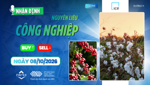 Nhận định thị trường nguyên liệu công nghiệp ngày 08/10/2026