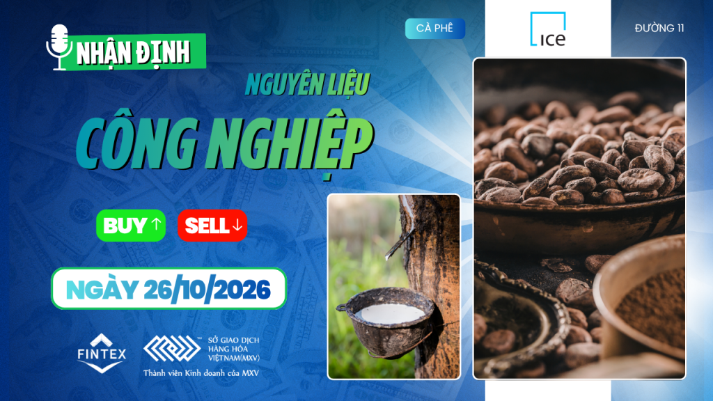 Nhận định thị trường nguyên liệu công nghiệp ngày 26/10/2026