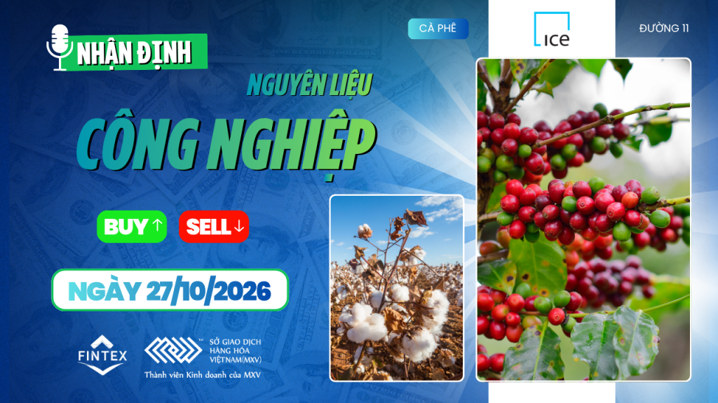 Nhận định thị trường nguyên liệu công nghiệp ngày 27/10/2026