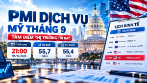 PMI Dịch vụ Mỹ tháng 9 và lịch kinh tế ngày 05/10/2026