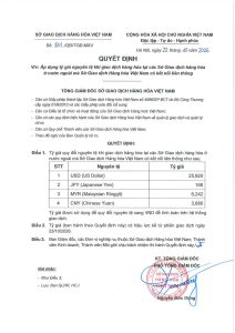 Tỷ giá nguyên tệ giao dịch hàng hóa ngày 23/10/2026